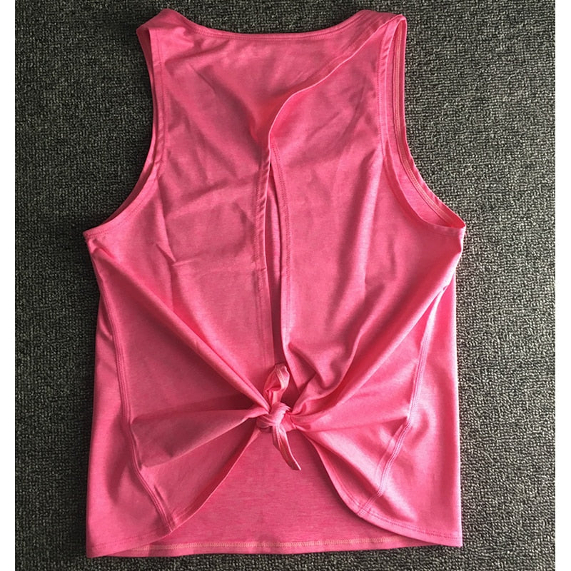 Women Yoga Tank Tops Quick-dry Exercise Women's Workout Gym Clothes Sports T-Shirts Fitness Top women Shirt sportswear