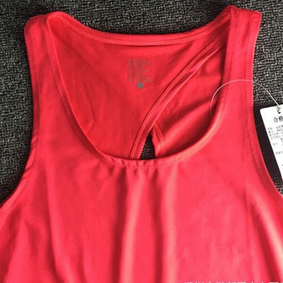 Women Yoga Tank Tops Quick-dry Exercise Women's Workout Gym Clothes Sports T-Shirts Fitness Top women Shirt sportswear