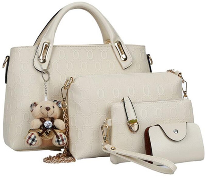 Famous designer luxury brands women bag set good quality medium women handbag set new women shoulder bag 4 piece Set