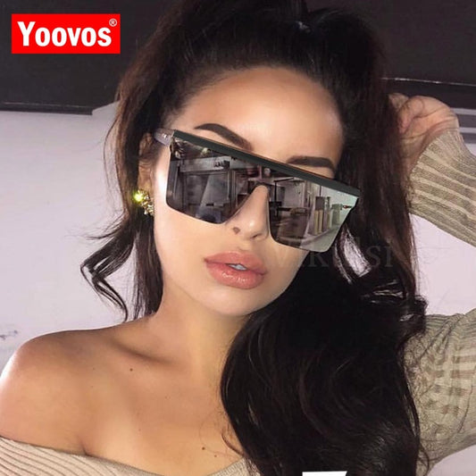 Yoovos Retro Sunglasses Women Oversized Square Women Sunglasses Luxury Brand Designer Sun Glasses For Women Ocean Lens Spectacle