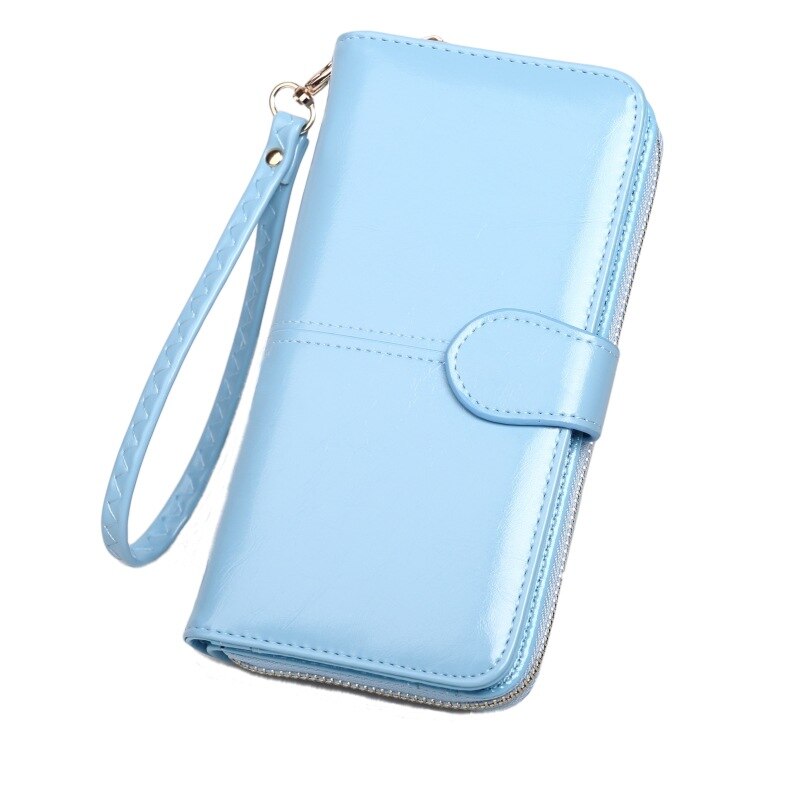 Pu Leather Women Wallets Women Purses Fashion Long Zipper Women&#39;s Wallet Money Coin Holder Female Long Purse Female Purse Zipper