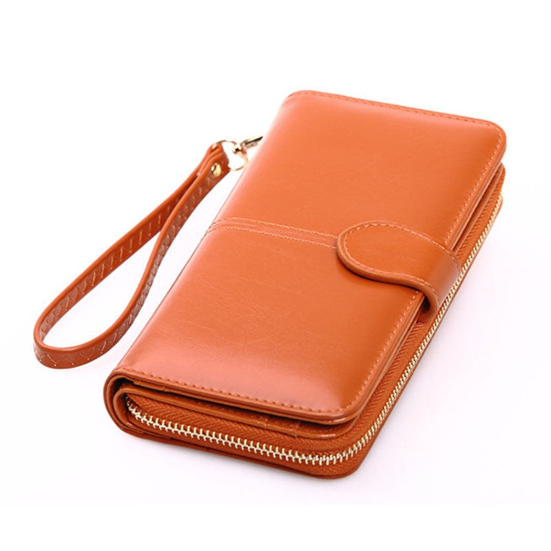 Pu Leather Women Wallets Women Purses Fashion Long Zipper Women&#39;s Wallet Money Coin Holder Female Long Purse Female Purse Zipper