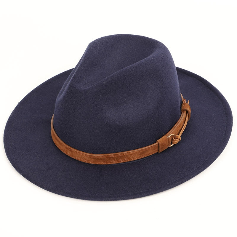 2021 Autumn winter men&#39;s fedoras women&#39;s felt hat Ladies sombrero jazz Male bowler hat outdoor vintage top hats large size