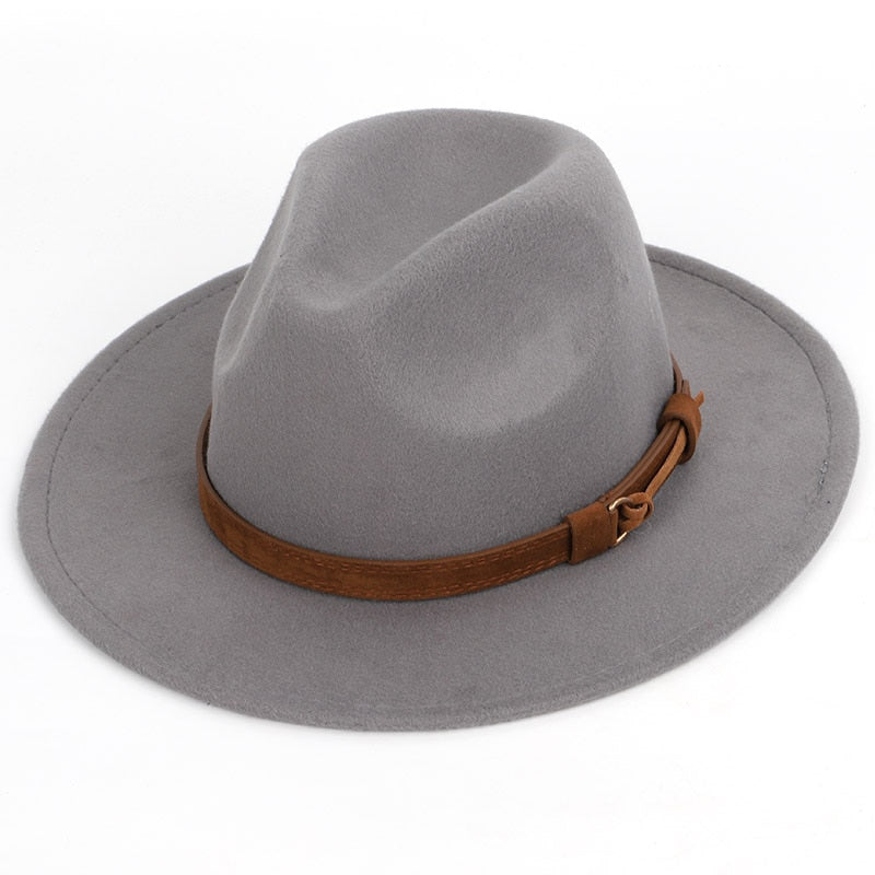 2021 Autumn winter men&#39;s fedoras women&#39;s felt hat Ladies sombrero jazz Male bowler hat outdoor vintage top hats large size