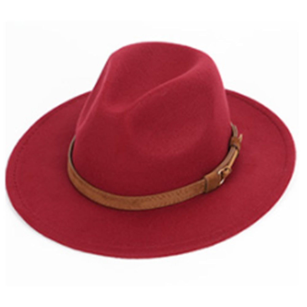 2021 Autumn winter men&#39;s fedoras women&#39;s felt hat Ladies sombrero jazz Male bowler hat outdoor vintage top hats large size