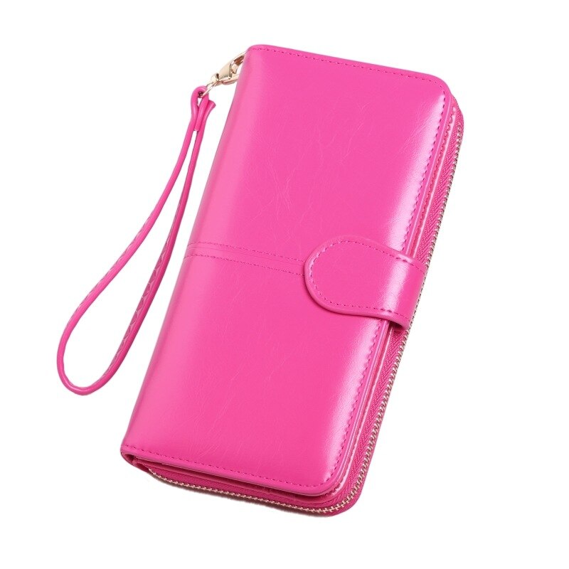 Pu Leather Women Wallets Women Purses Fashion Long Zipper Women&#39;s Wallet Money Coin Holder Female Long Purse Female Purse Zipper